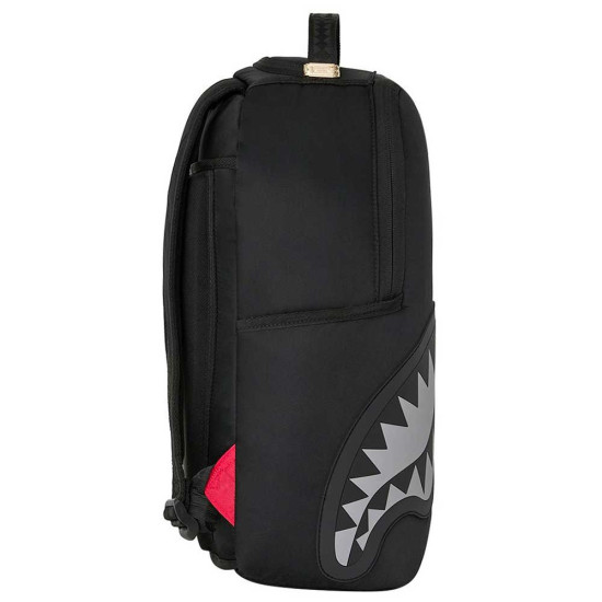Sprayground Τσάντα πλάτης Shark Central Black Nylon Gray Embossed Backpack